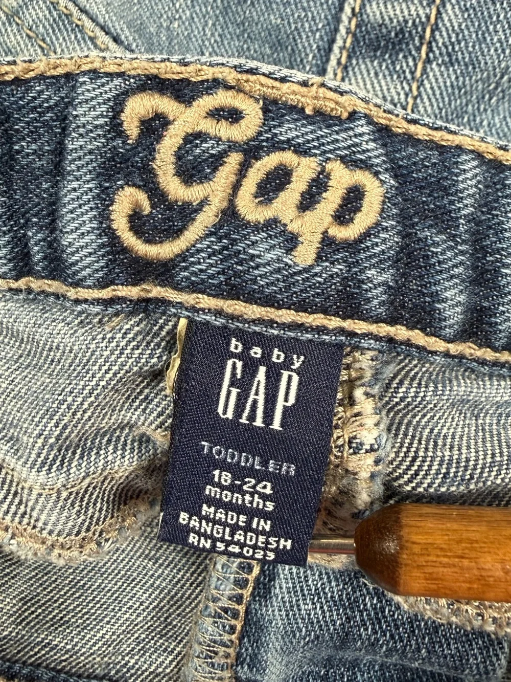 VINTAGE GAP Girls Denim Mini Skirt 18-24m Y2K Stretch Jean Skirt Western Cowgirl